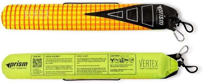Prism Kite Technology Prism Kites Vertex Diamond – Classic Single-Line Kite – Easy to Assemble – Tail and Spare Parts Included - Image 4